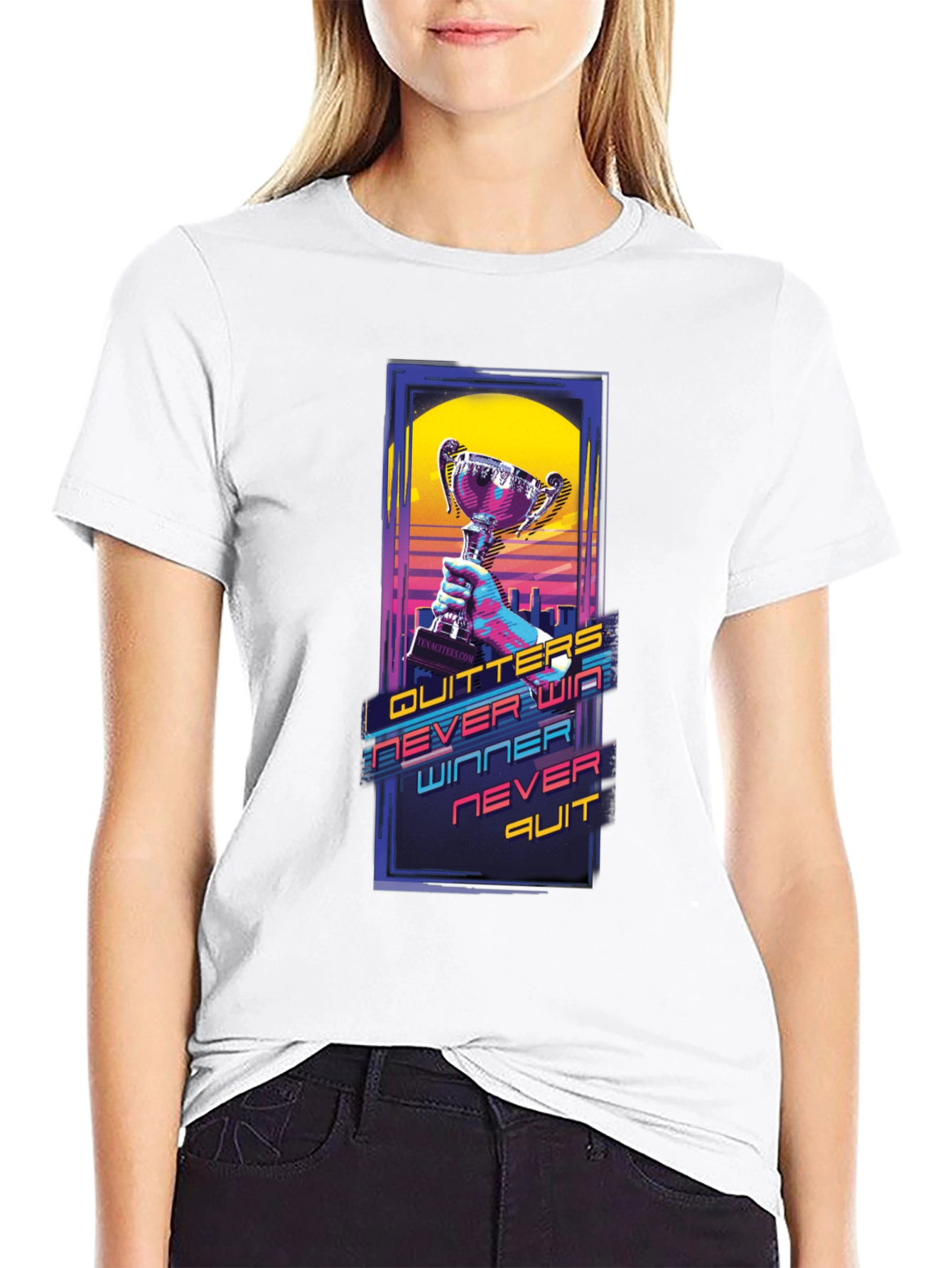 Winners Never Quit Graphic Tee