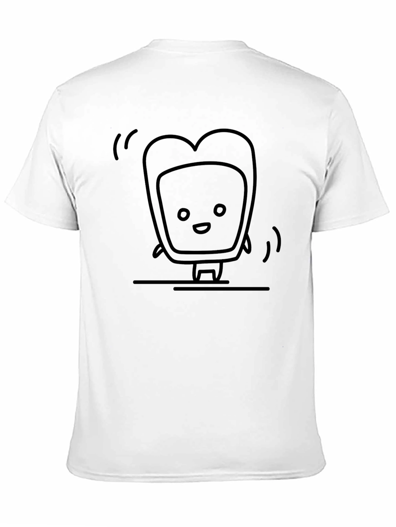 Dancing Toast Graphic Tee - Unisex Black T-Shirt