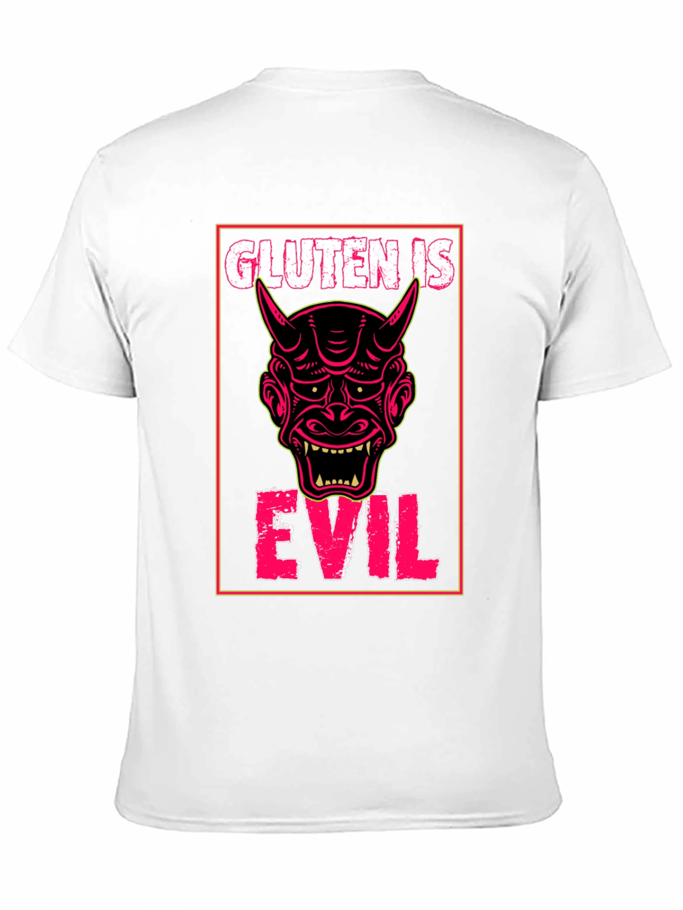 Gluten is Evil T-Shirt - Demon Graphic Tee