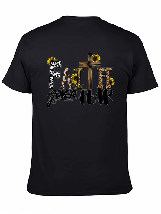 Faith Over Fear Graphic Tee - Religious T-Shirt