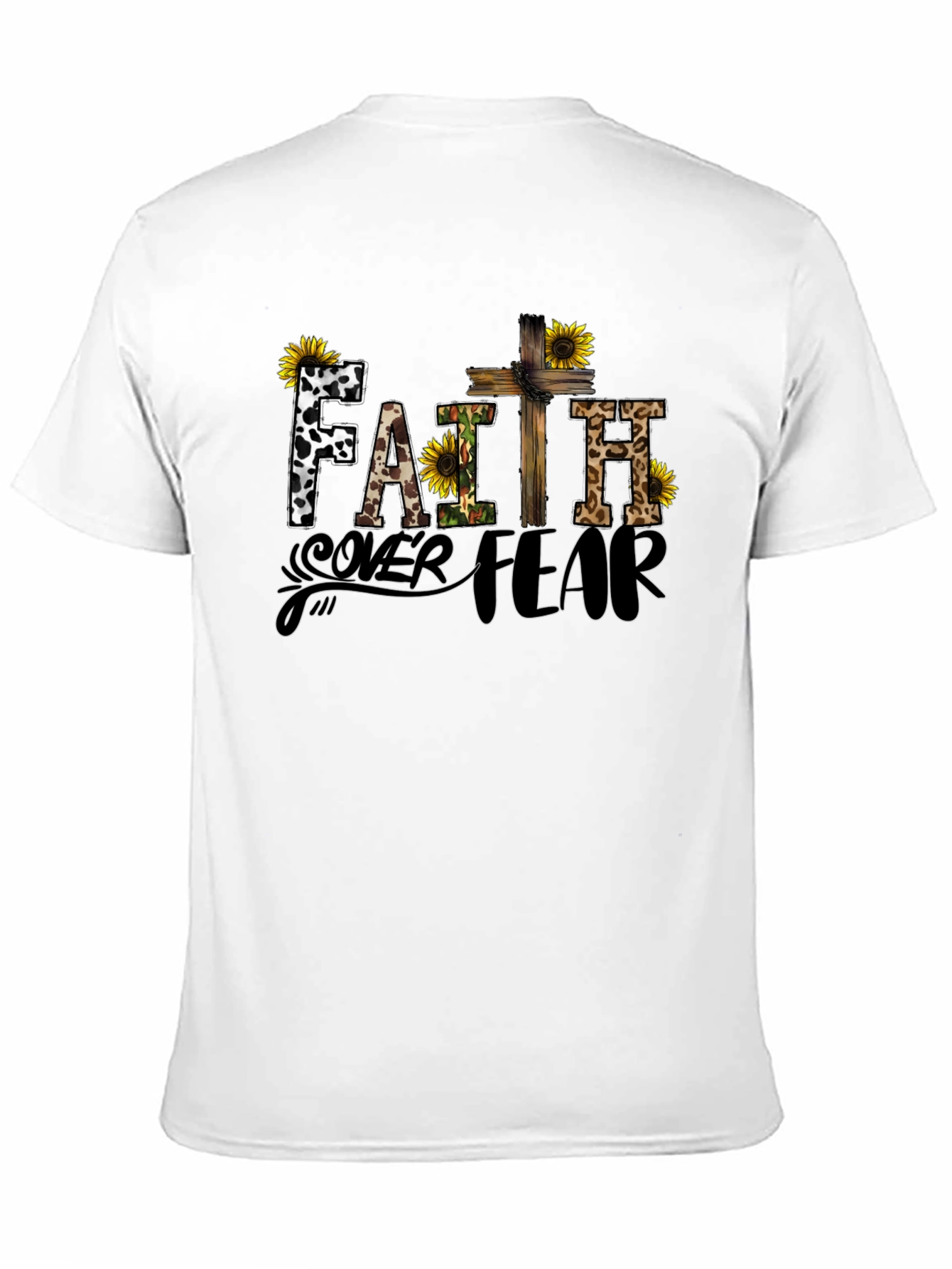 Faith Over Fear Graphic Tee - Religious T-Shirt