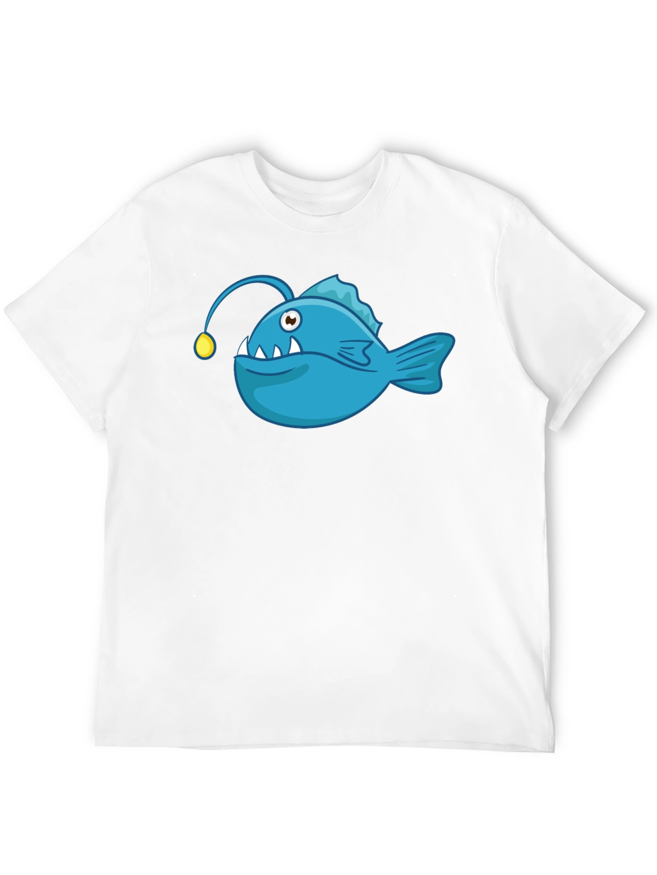 Anglerfish Graphic T-Shirt - Black Cotton Tee