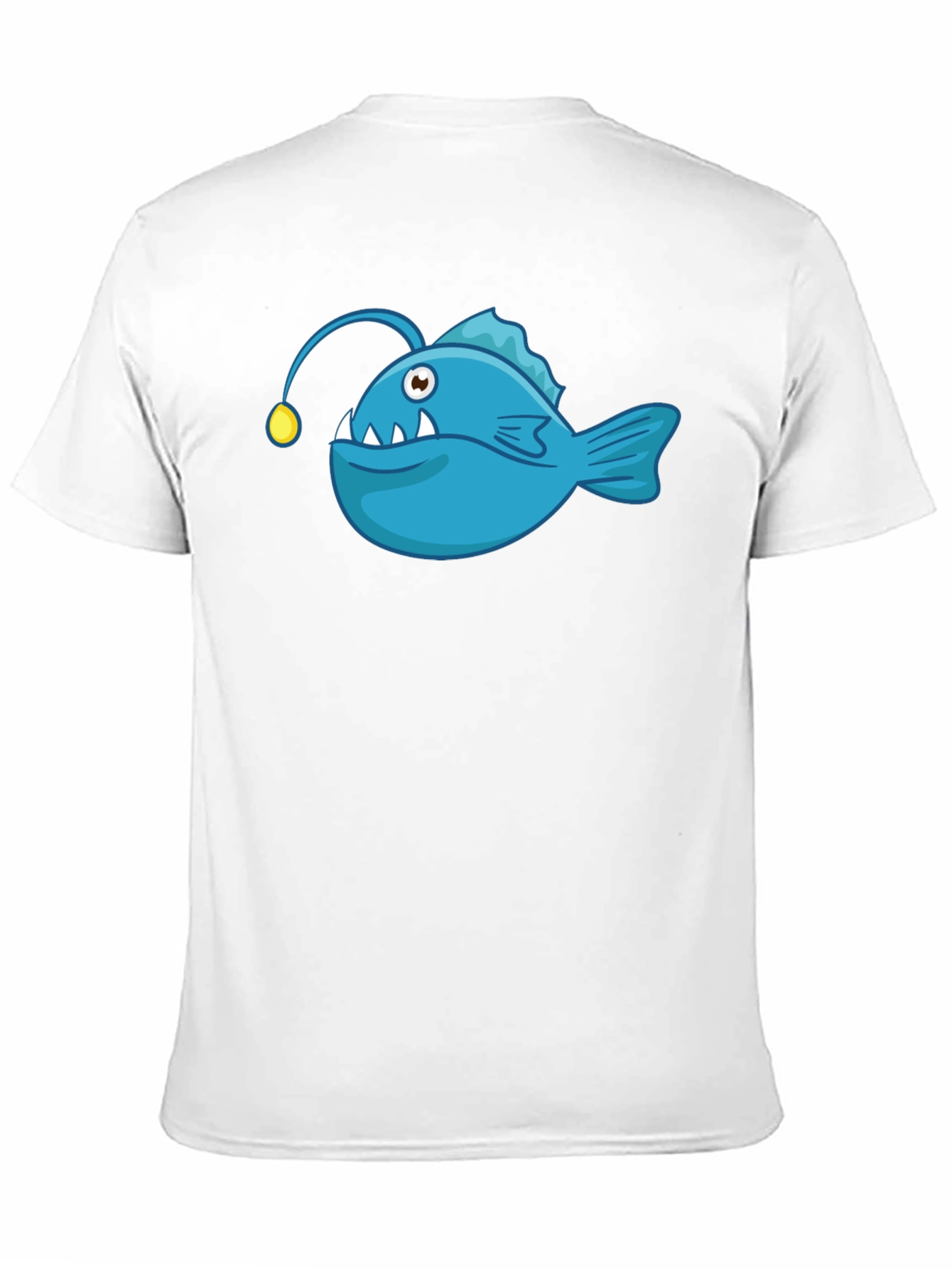 Anglerfish Graphic T-Shirt - Black Cotton Tee