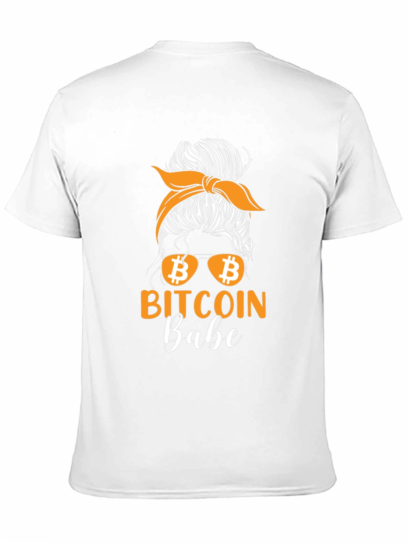 Bitcoin Babe Messy Bun Crypto T-Shirt