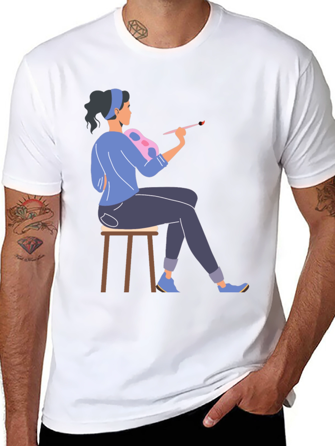 Artist Graphic T-Shirt - Black