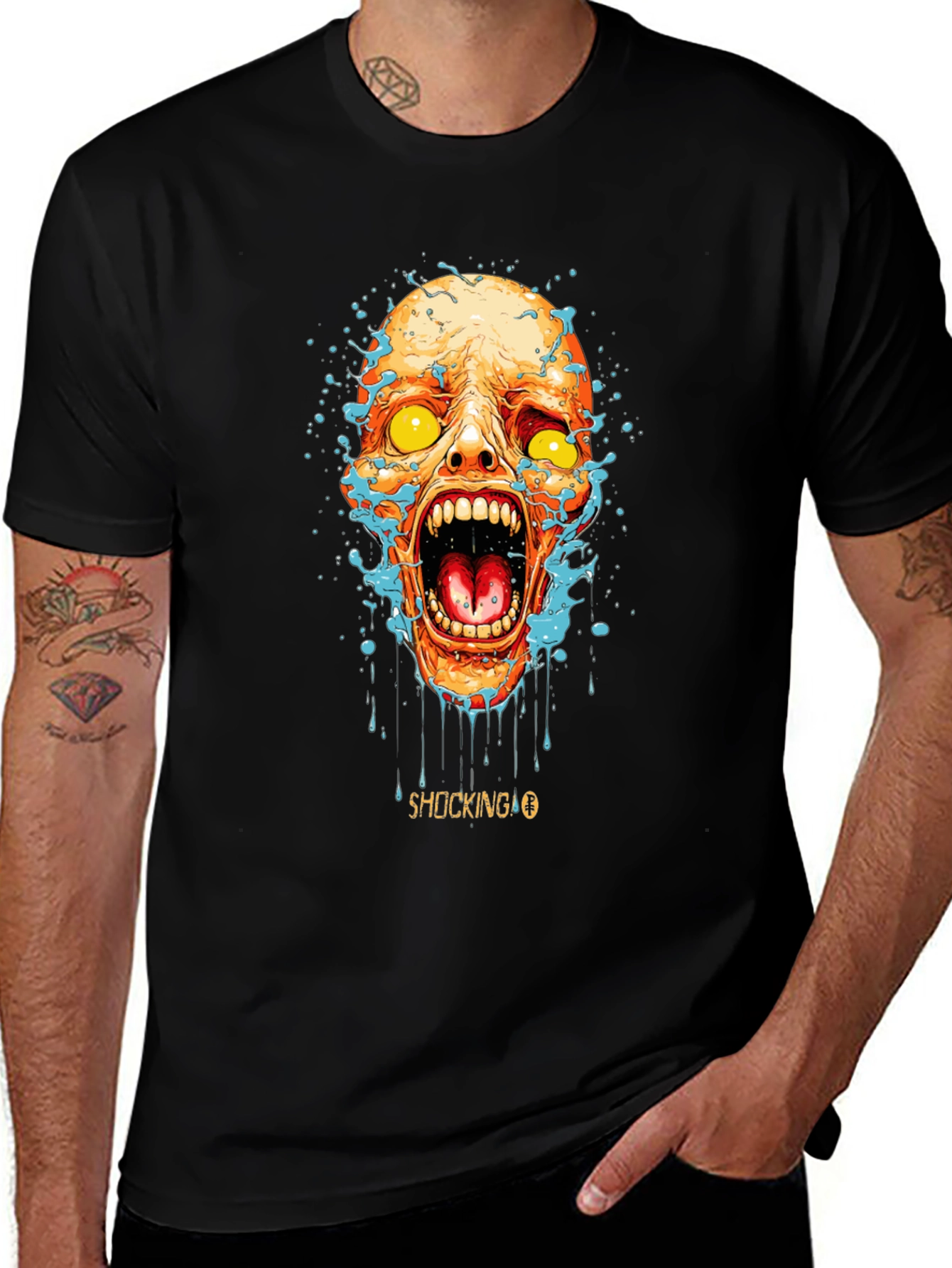 Shocking Zombie Graphic T-Shirt