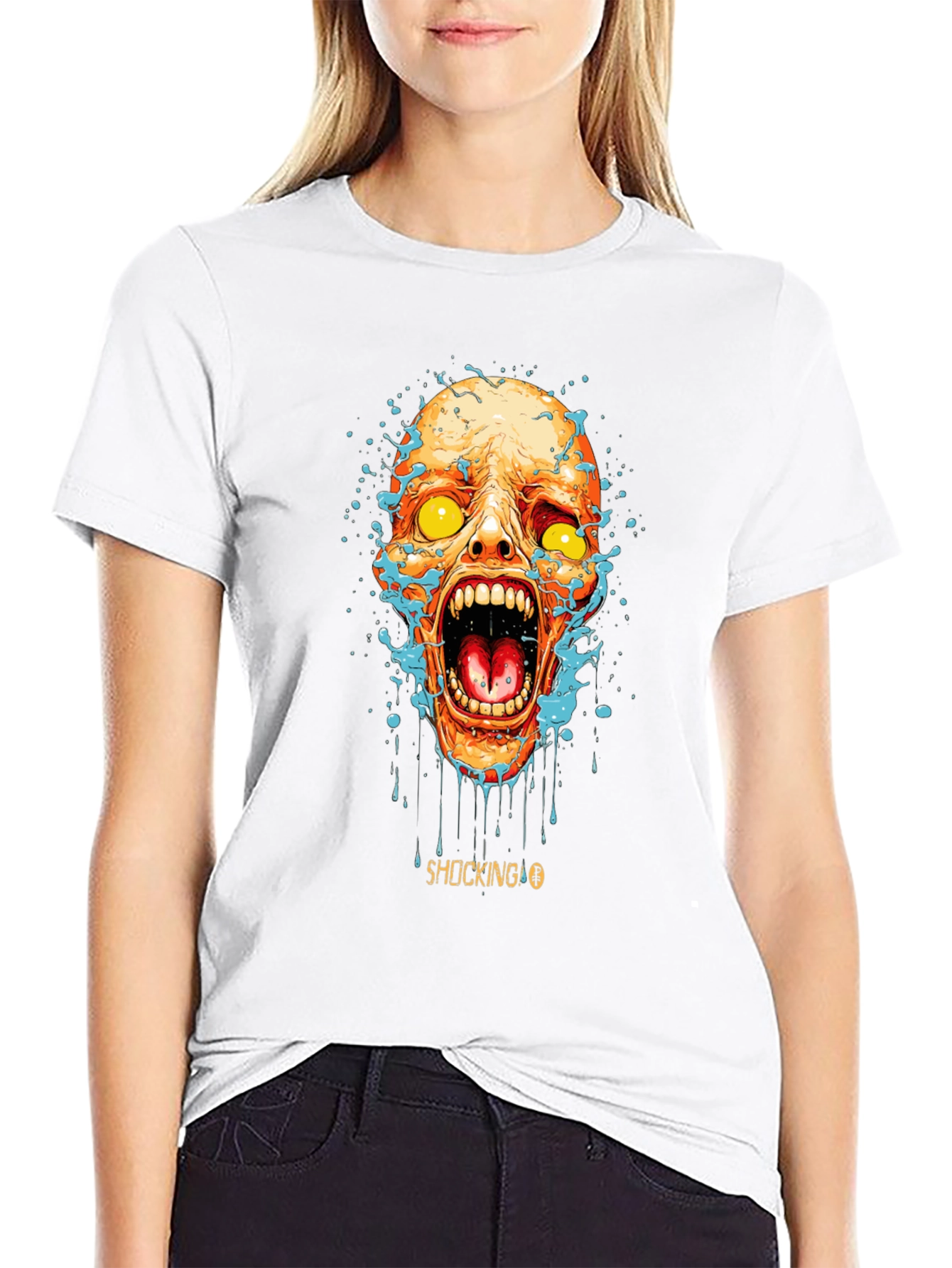 Shocking Zombie Graphic T-Shirt