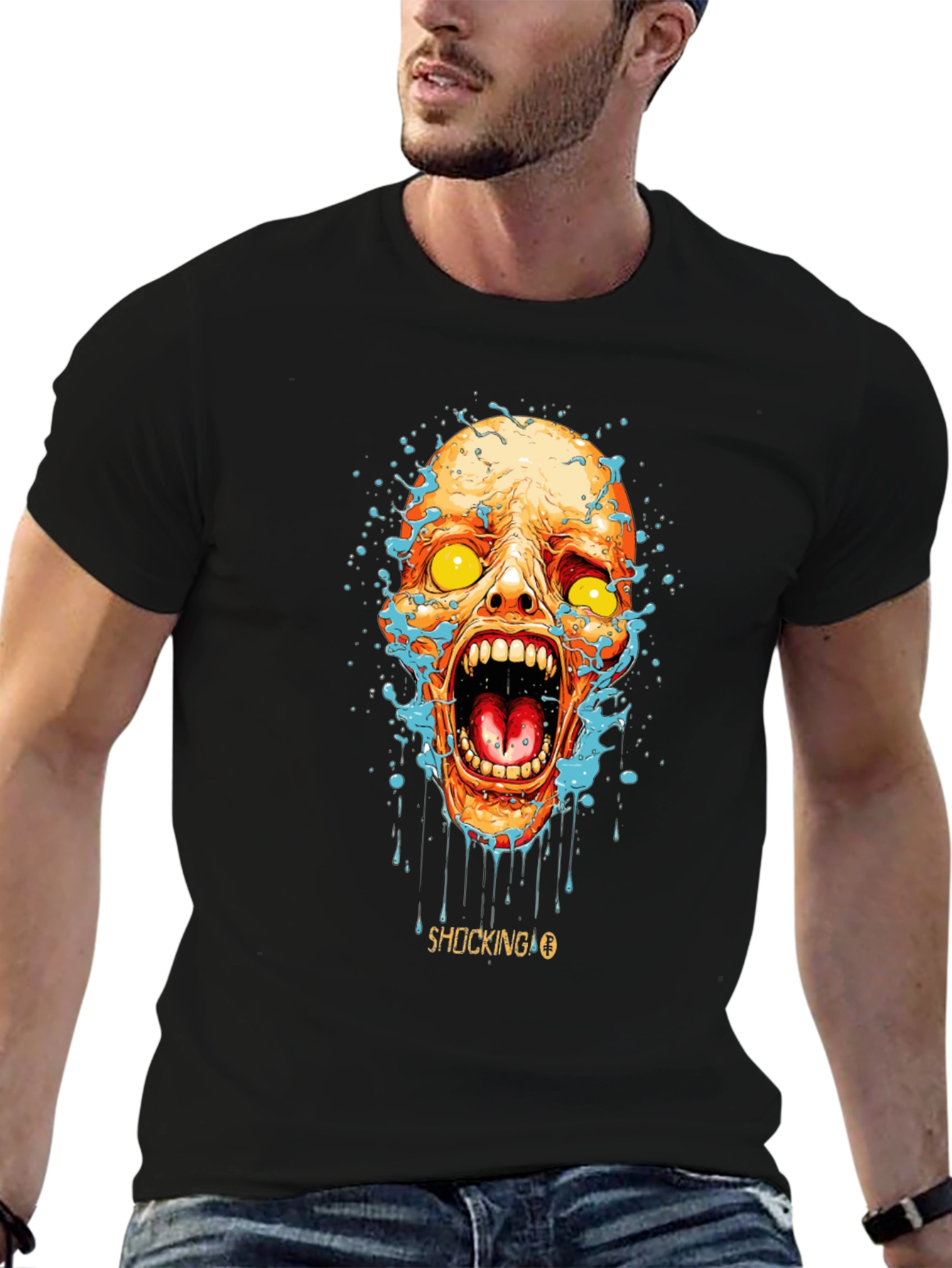 Shocking Zombie Graphic T-Shirt