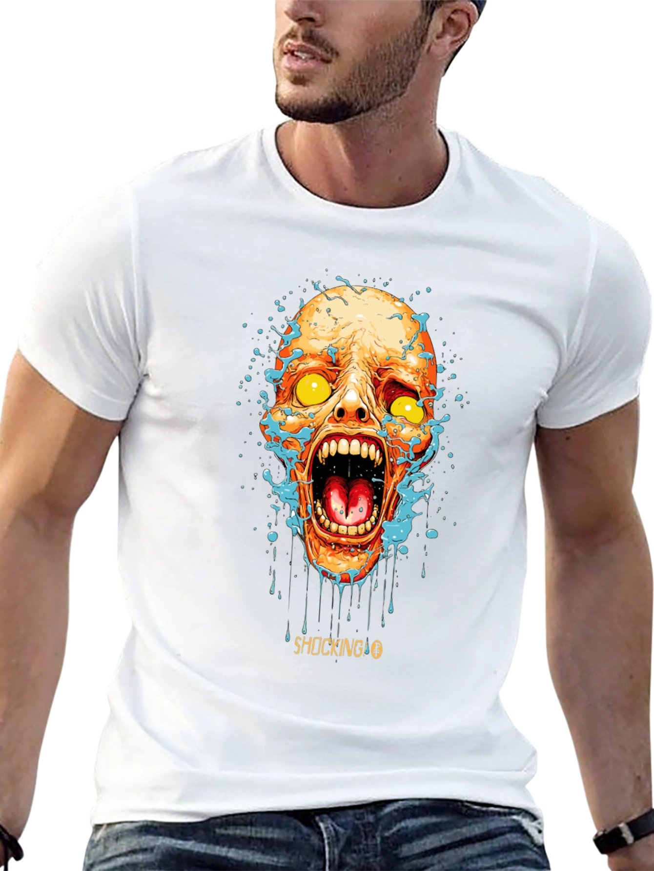 Shocking Zombie Graphic T-Shirt