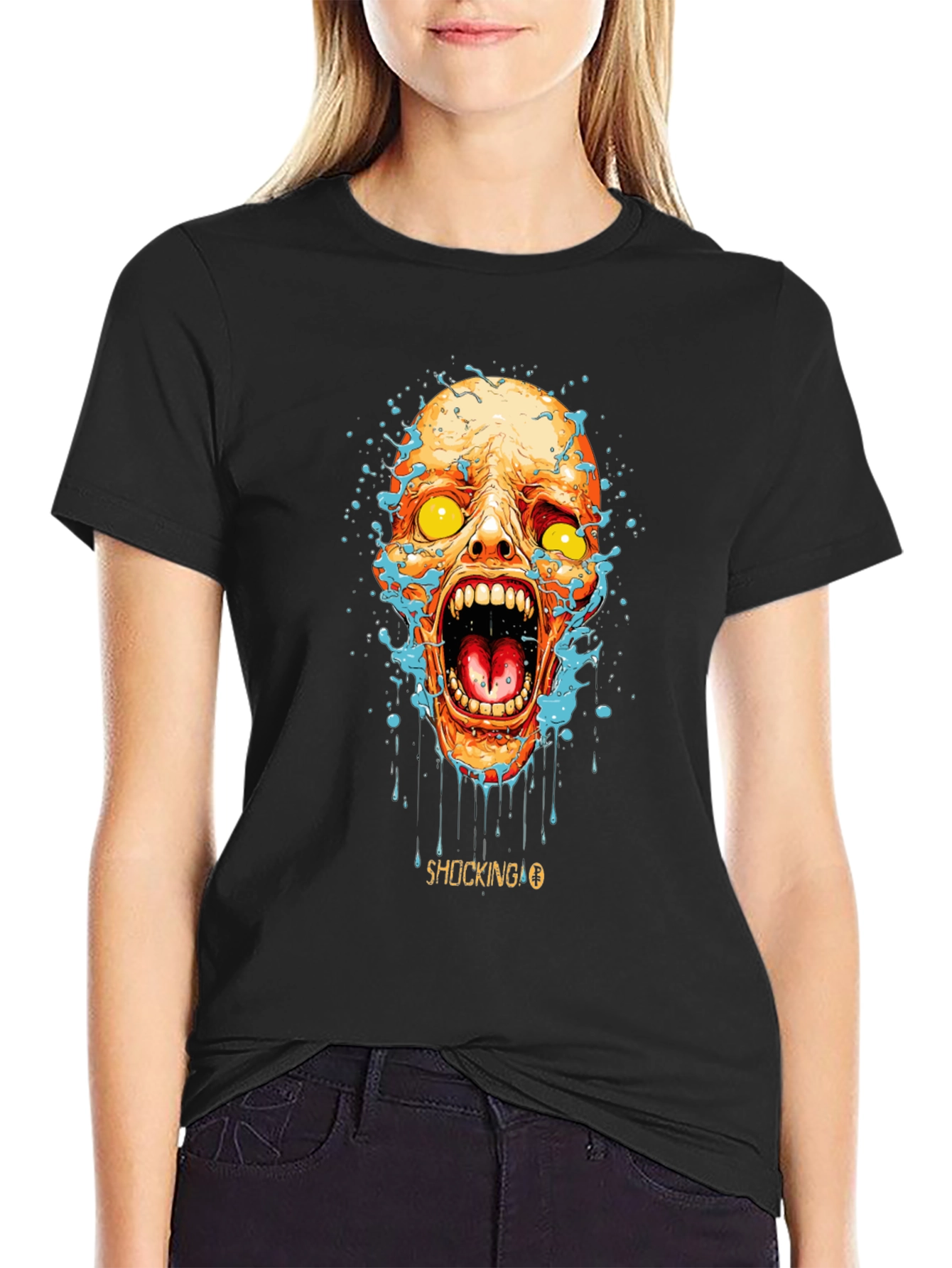 Shocking Zombie Graphic T-Shirt