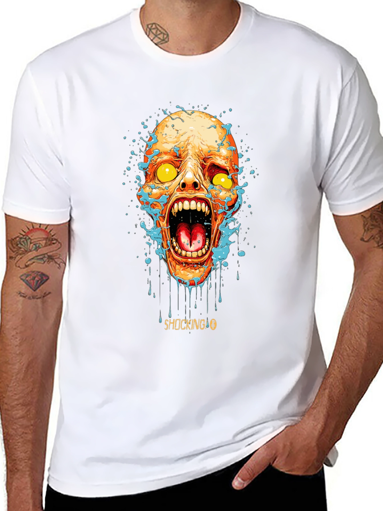 Shocking Zombie Graphic T-Shirt