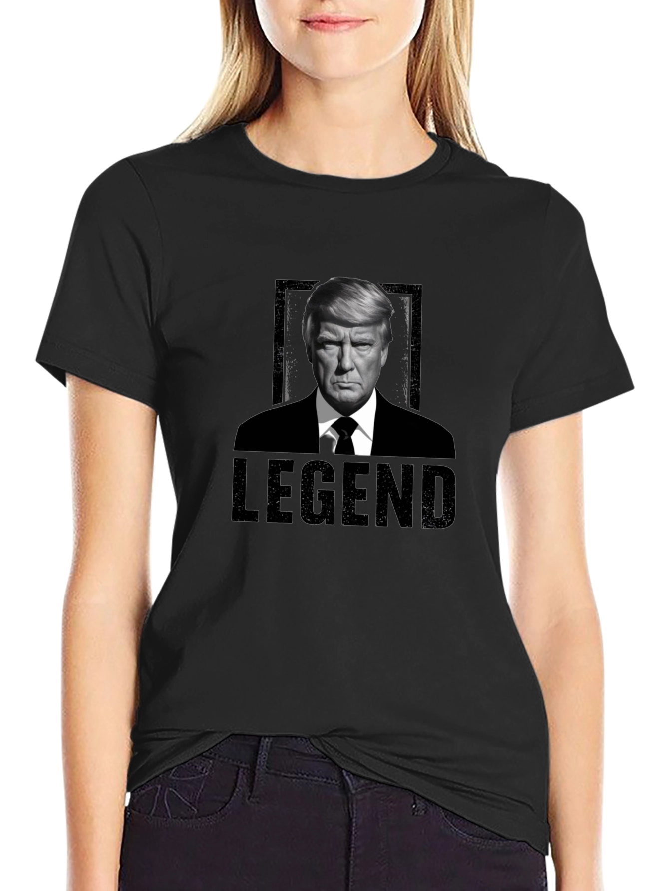 Legend Trump Graphic T-Shirt - Black