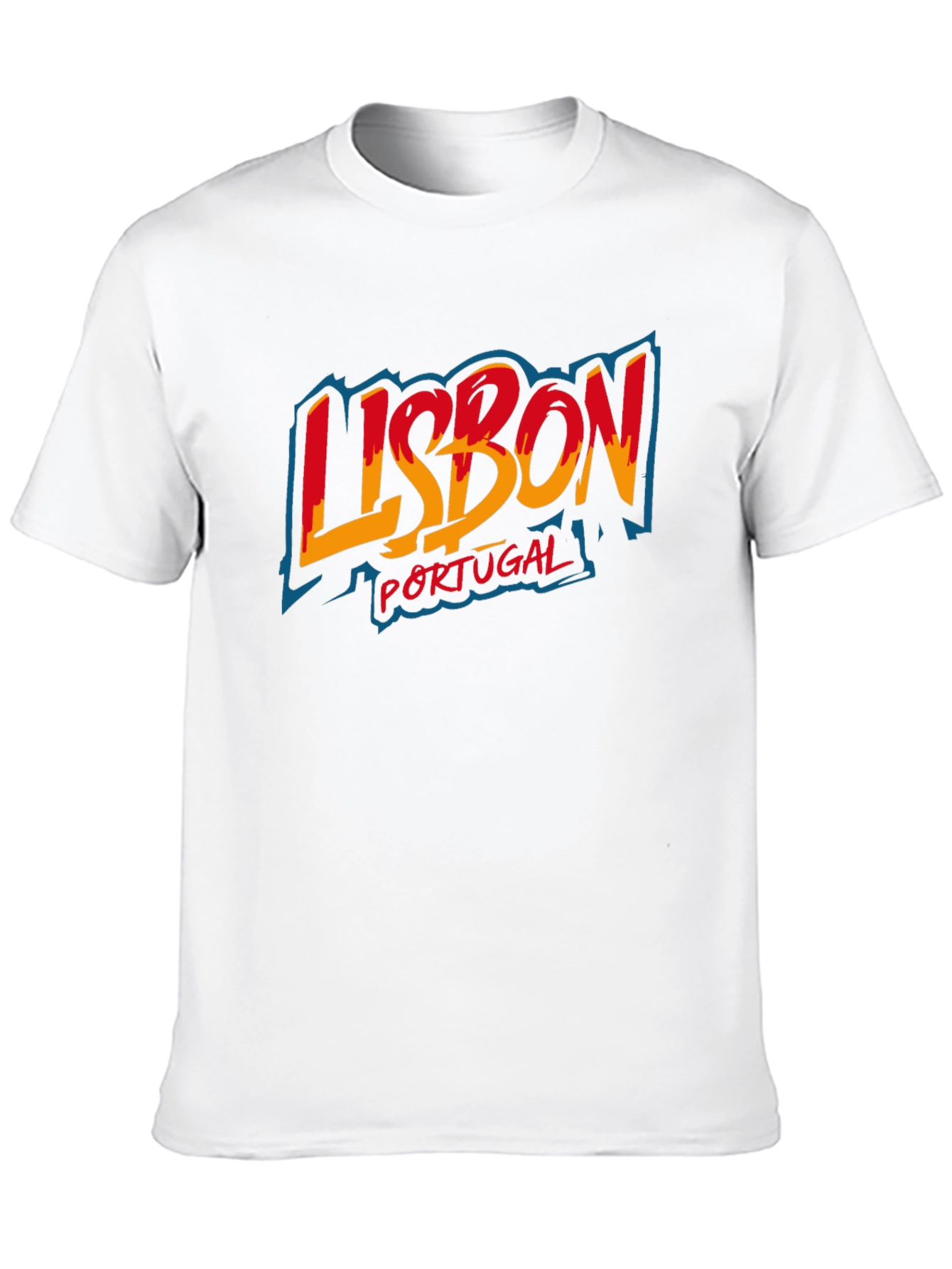 Lisbon Portugal Graphic Tee - Black