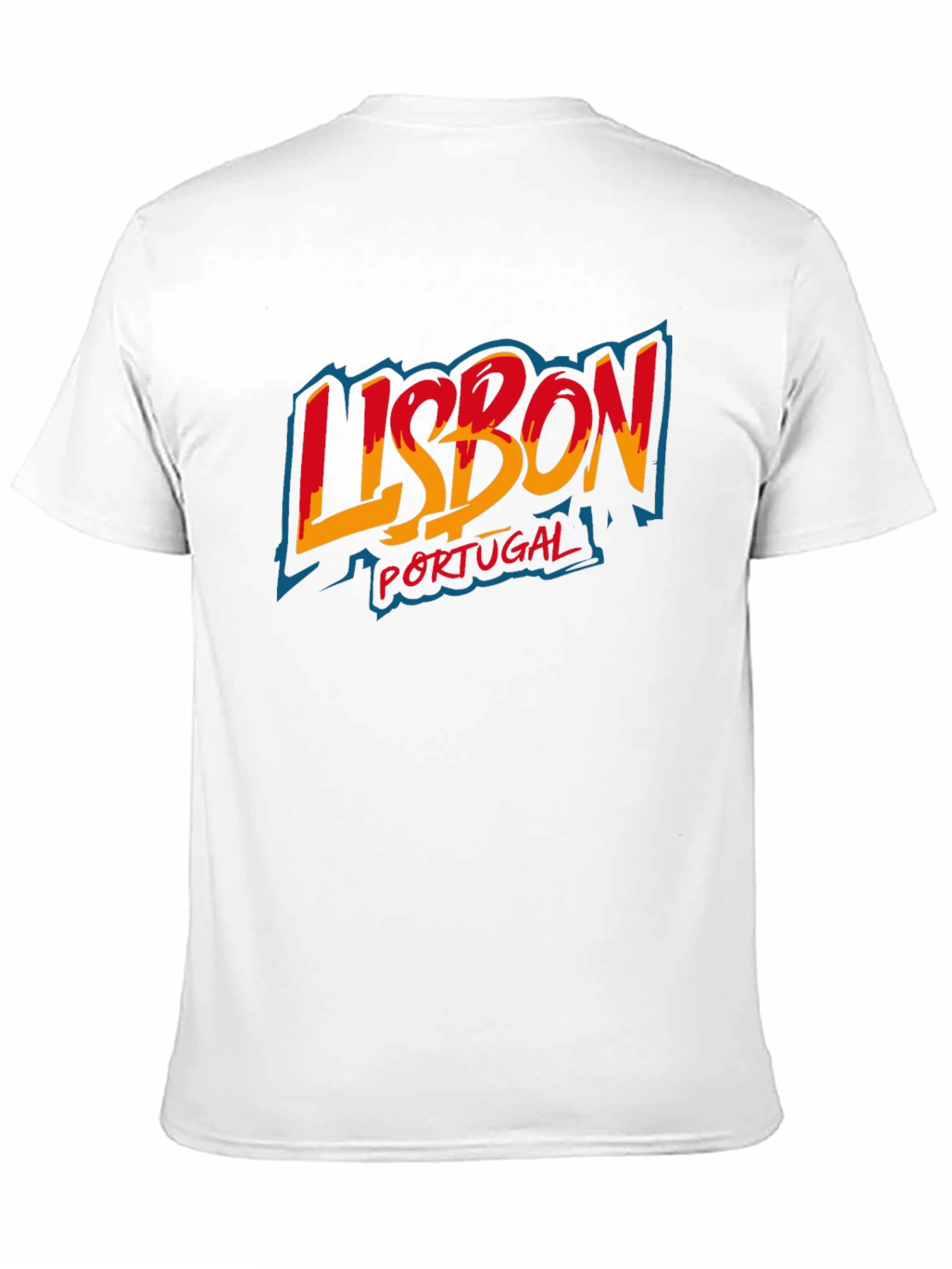 Lisbon Portugal Graphic Tee - Black