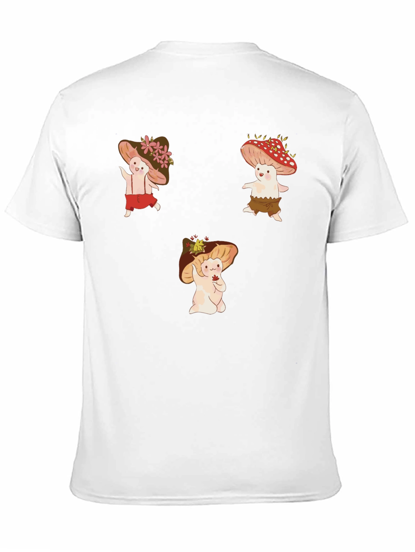 Mushroom Character Graphic Tee - Whimsical Design