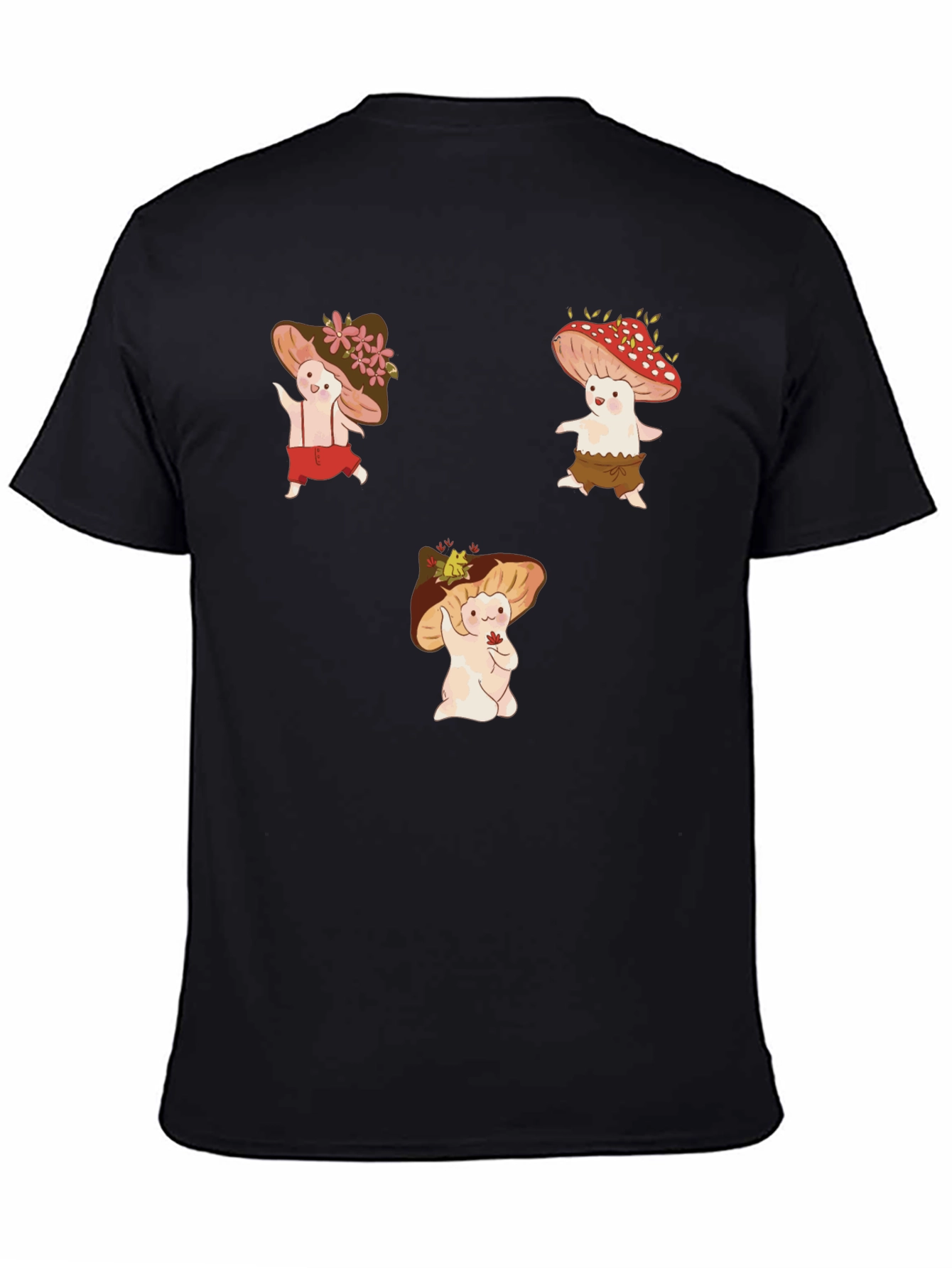 Mushroom Character Graphic Tee - Whimsical Design