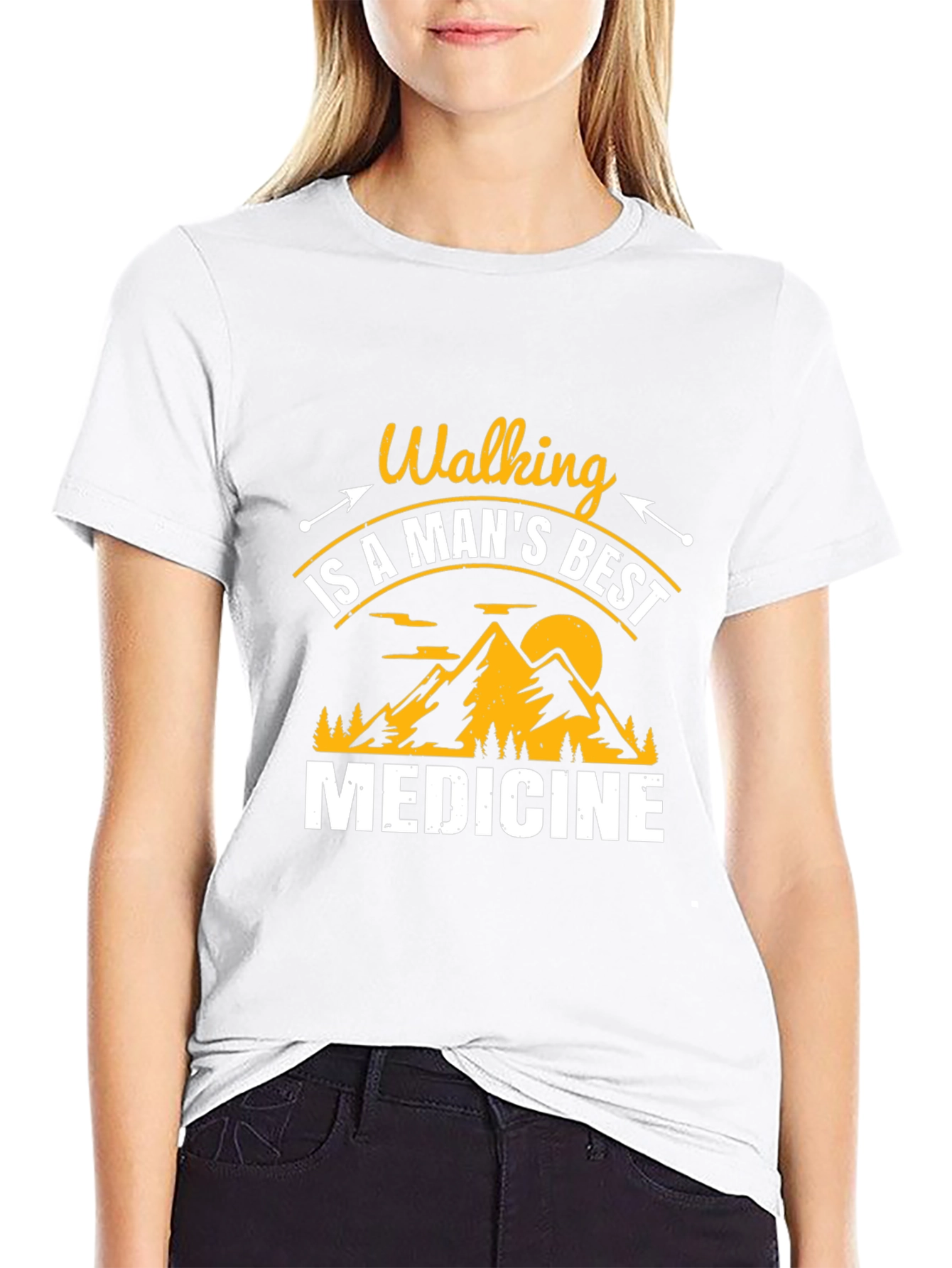 Walking is Medicine Graphic T-Shirt