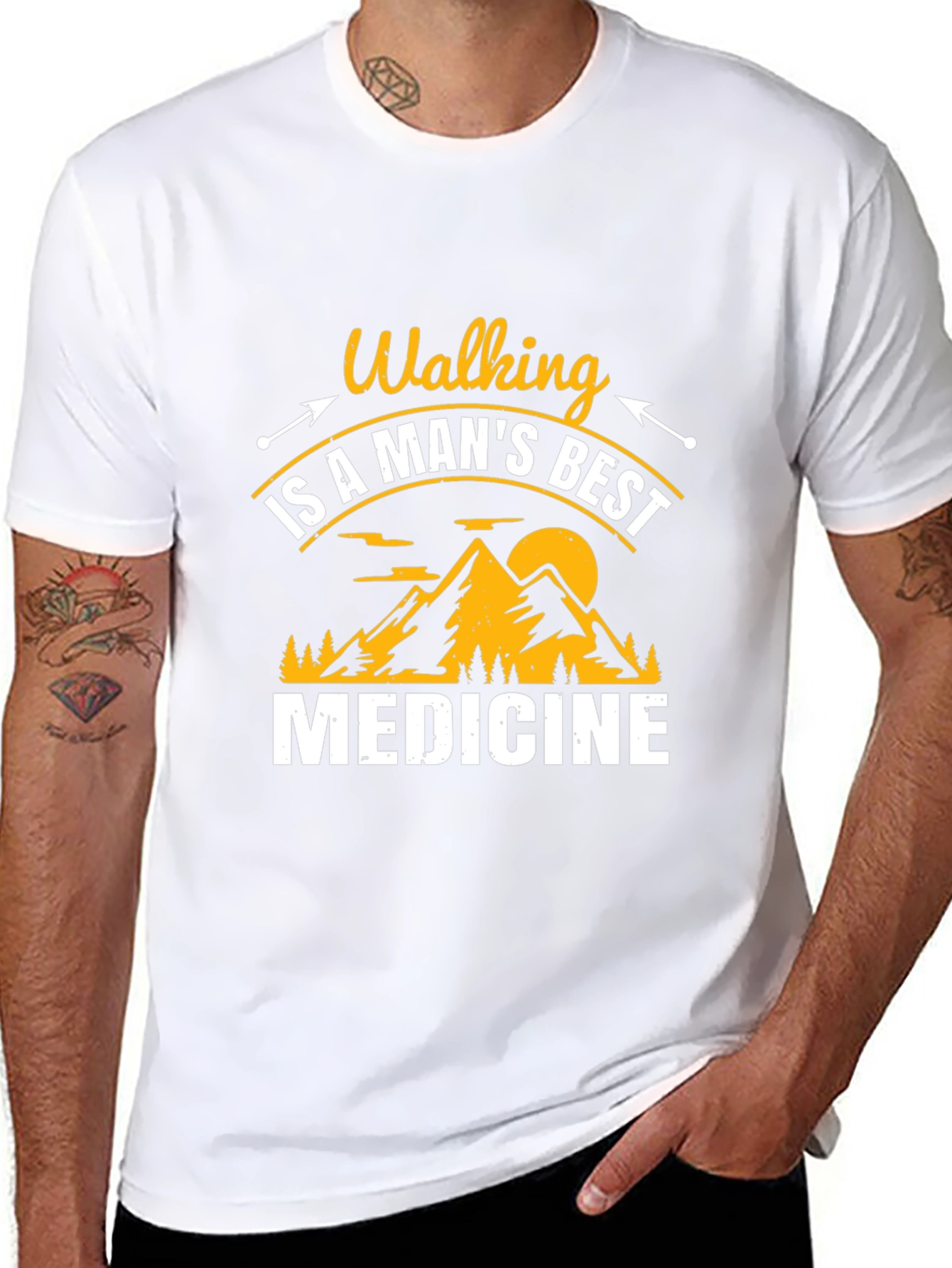 Walking is Medicine Graphic T-Shirt