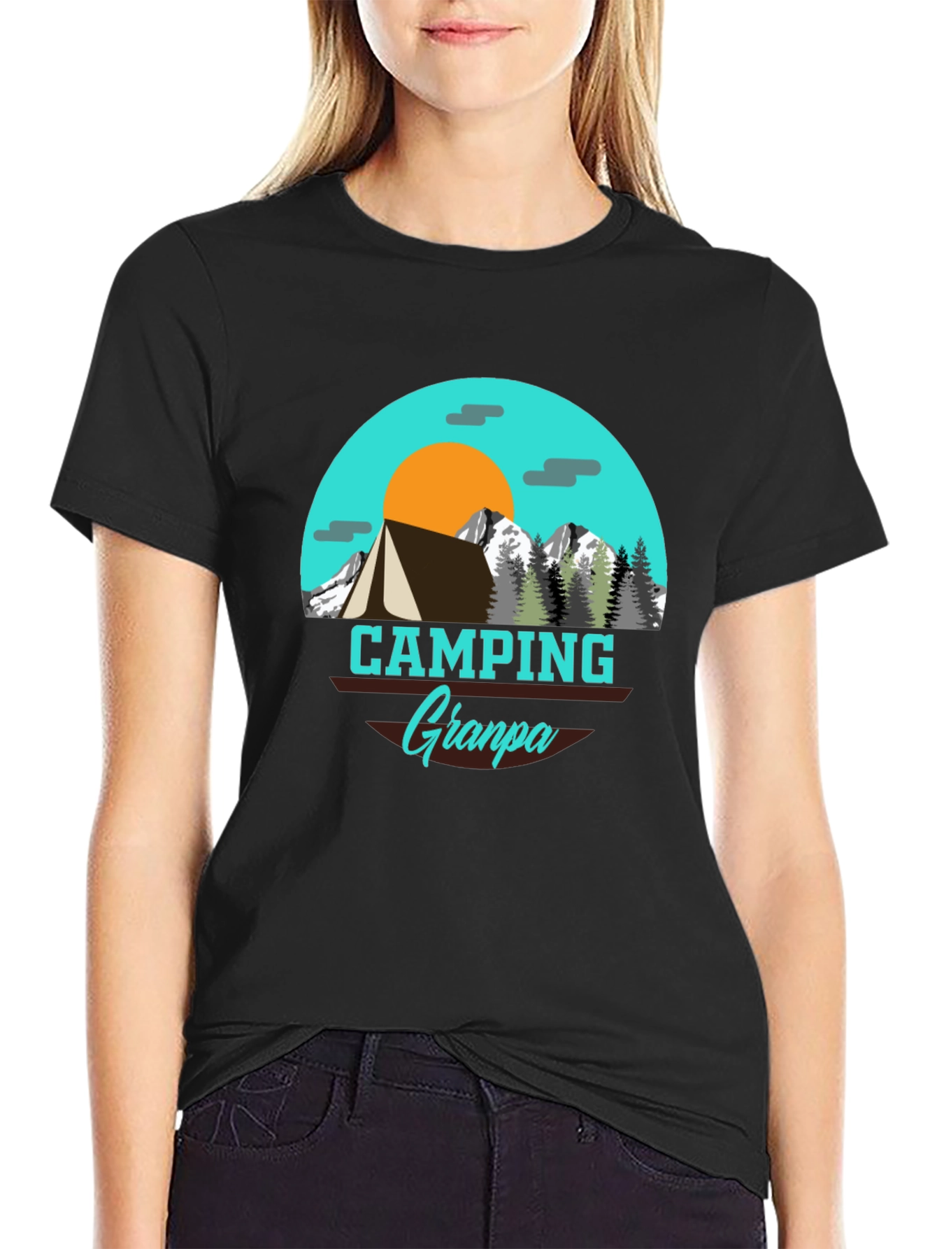 Camping Grandpa T-Shirt - Adventure Awaits!