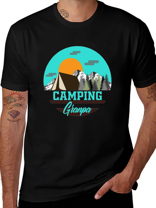 Camping Grandpa T-Shirt - Adventure Awaits!