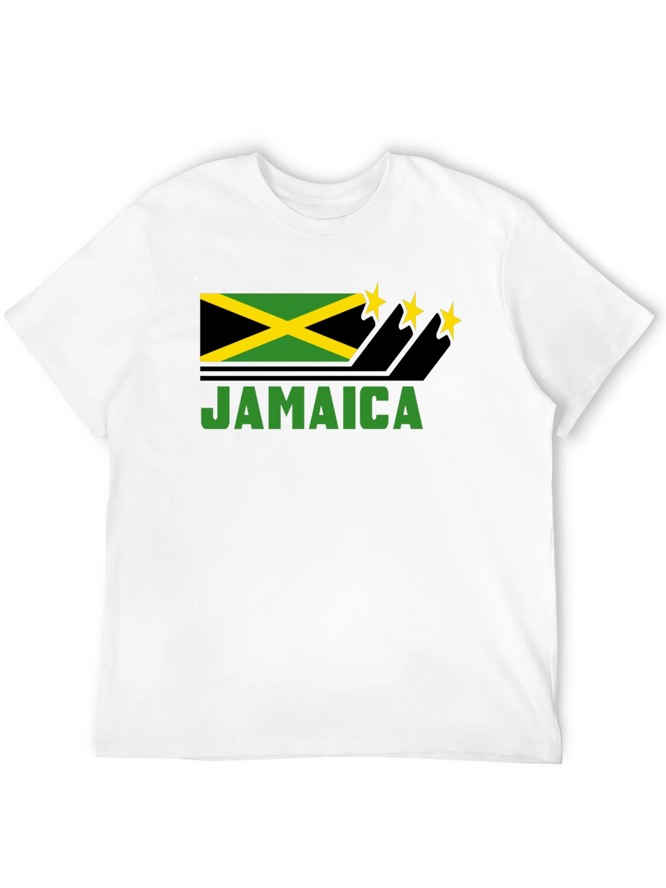 Jamaica Flag T-Shirt - Black Graphic Tee