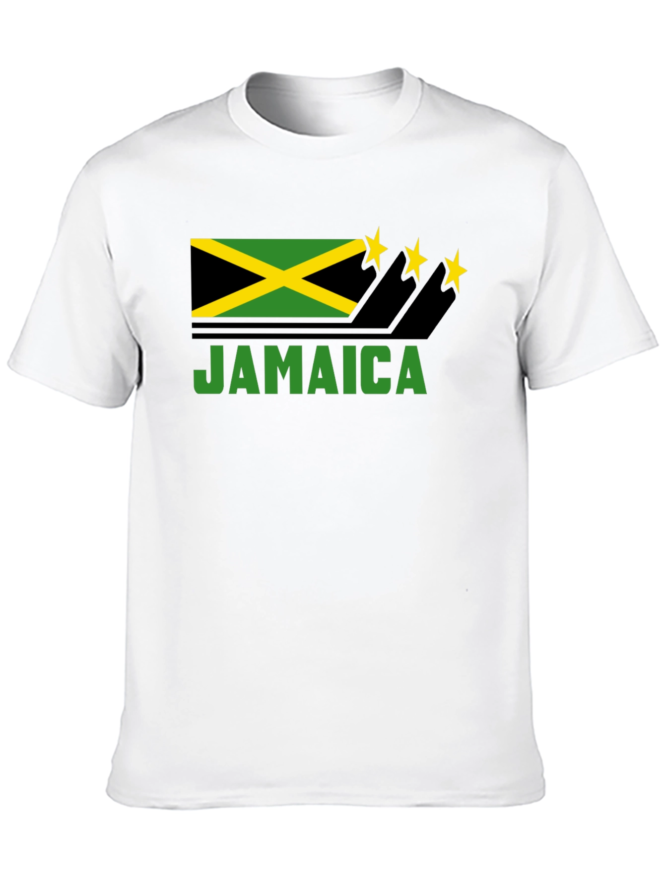 Jamaica Flag T-Shirt - Black Graphic Tee