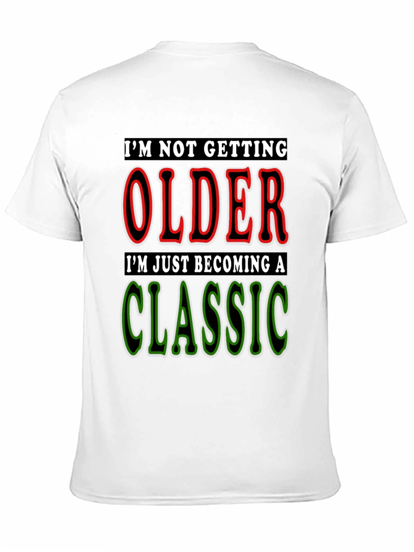 Classic Aged Black T-Shirt