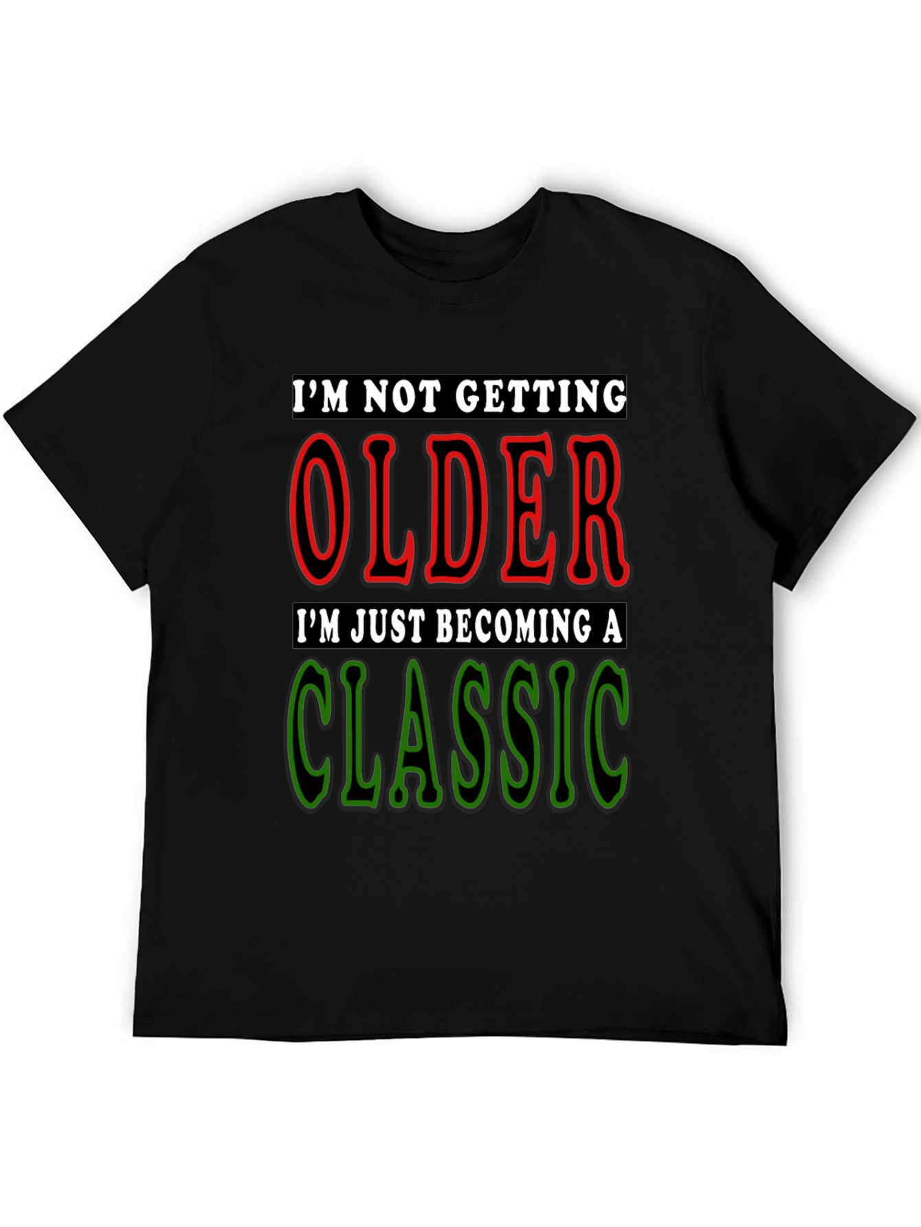 Classic Aged Black T-Shirt