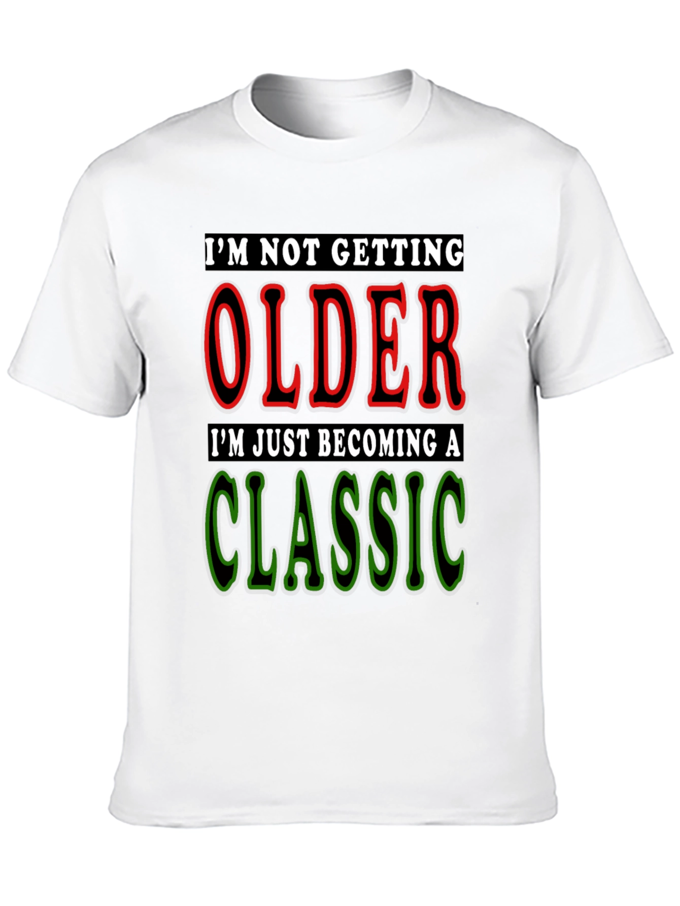 Classic Aged Black T-Shirt