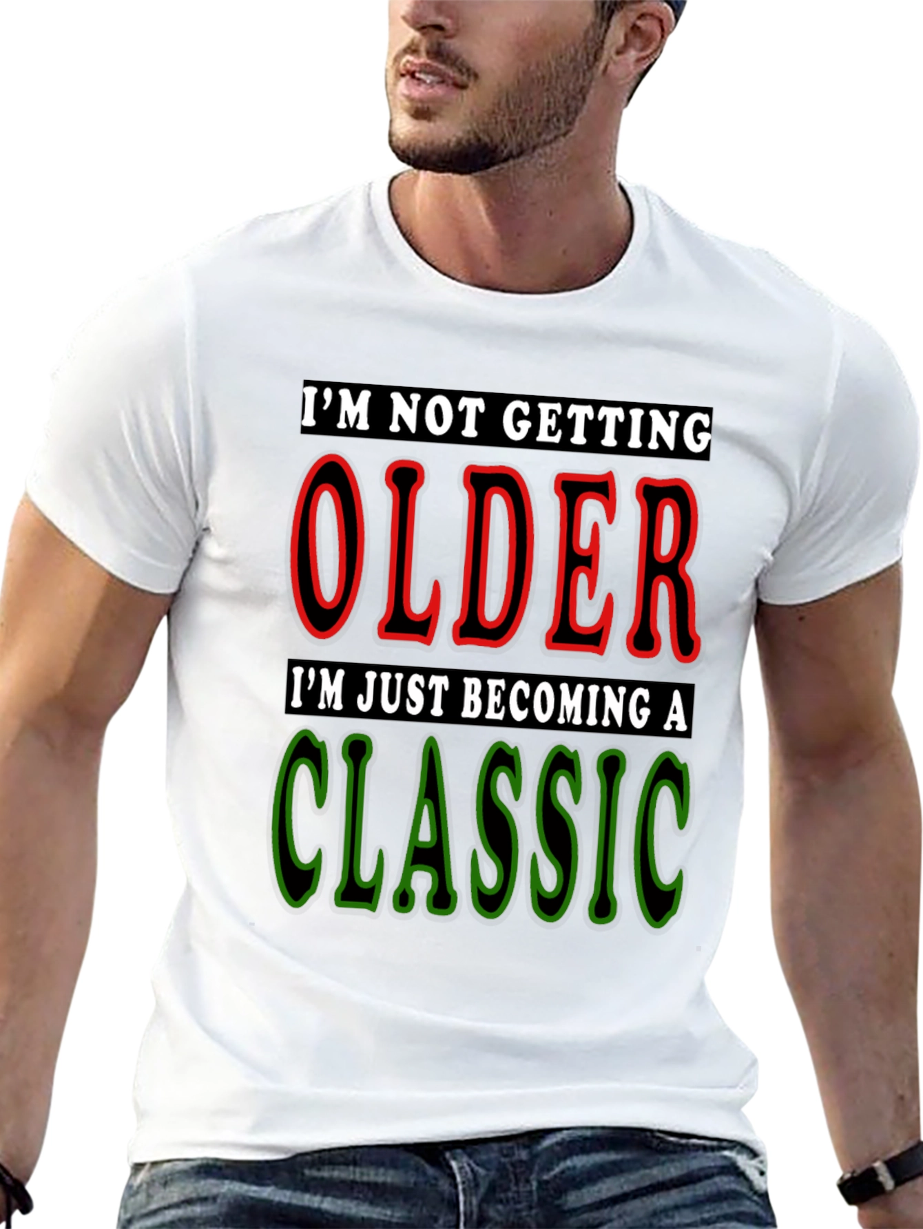 Classic Aged Black T-Shirt