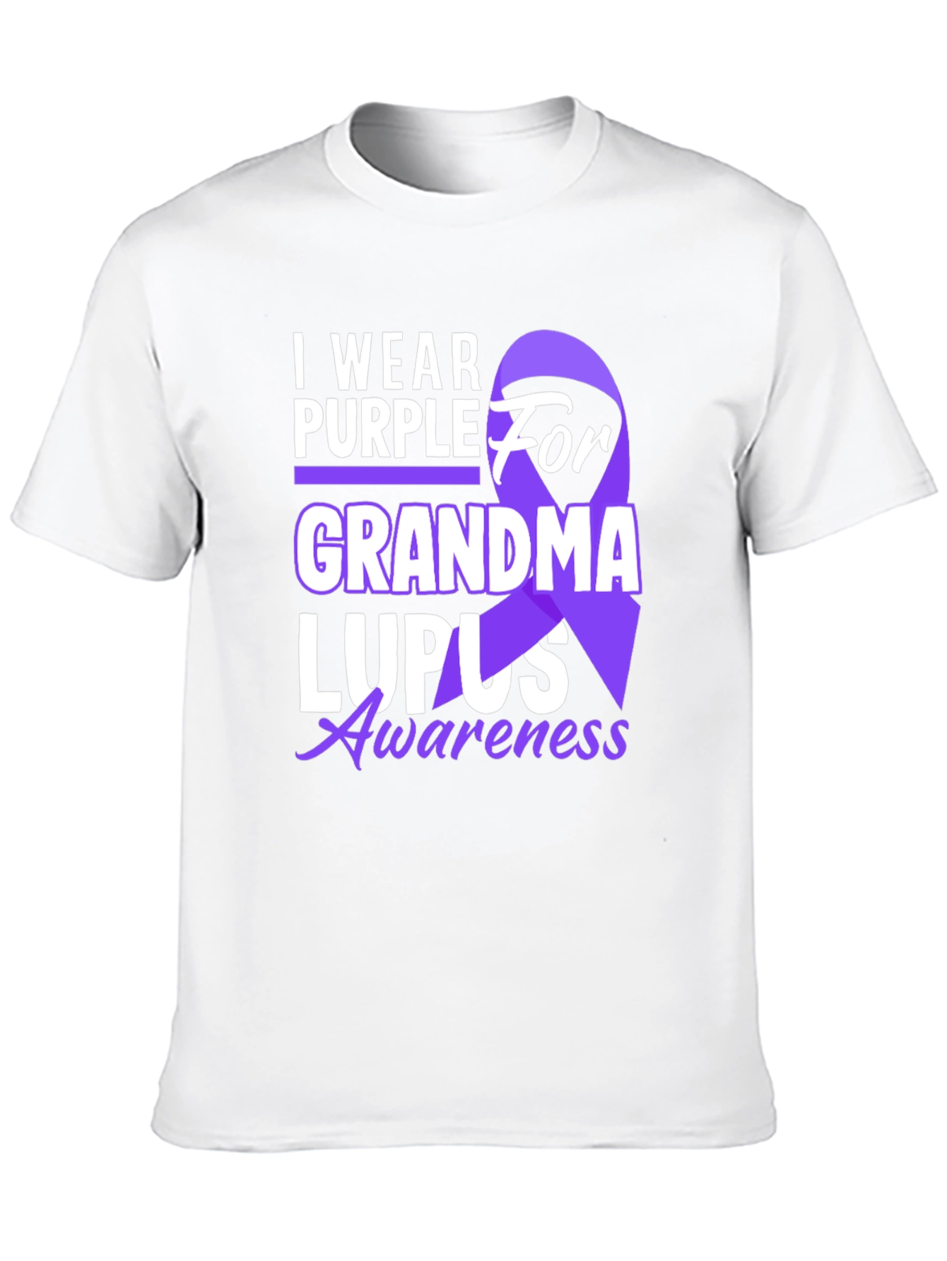 I Wear Purple For Grandma Lupus Awareness T-Shirt