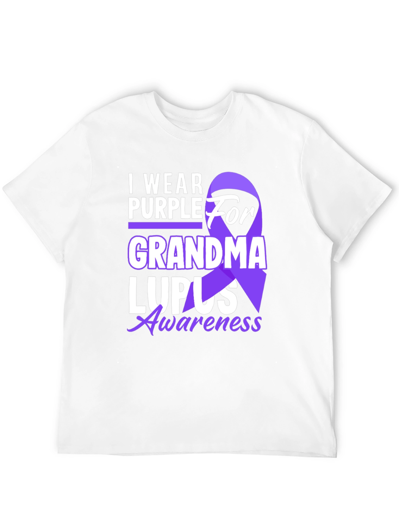 I Wear Purple For Grandma Lupus Awareness T-Shirt