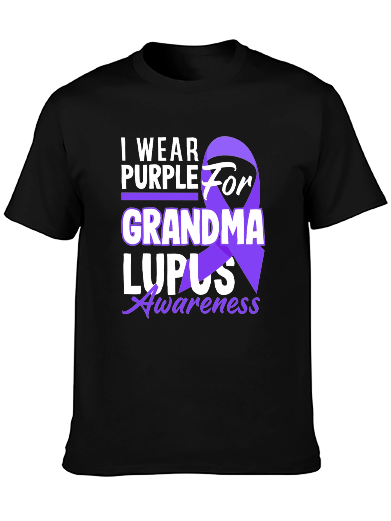 I Wear Purple For Grandma Lupus Awareness T-Shirt