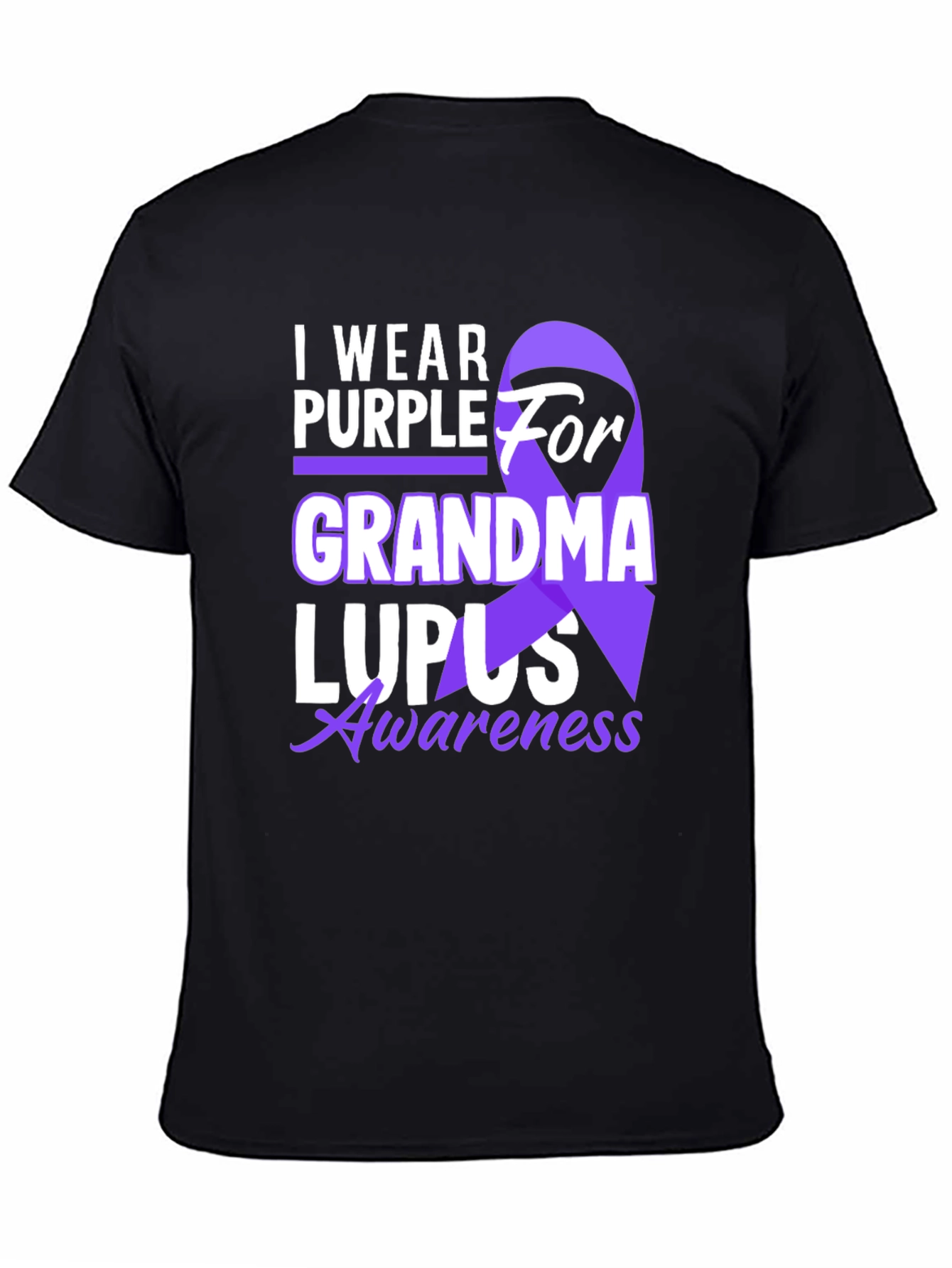 I Wear Purple For Grandma Lupus Awareness T-Shirt