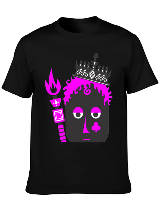 Funky Card King Graphic Tee - Black