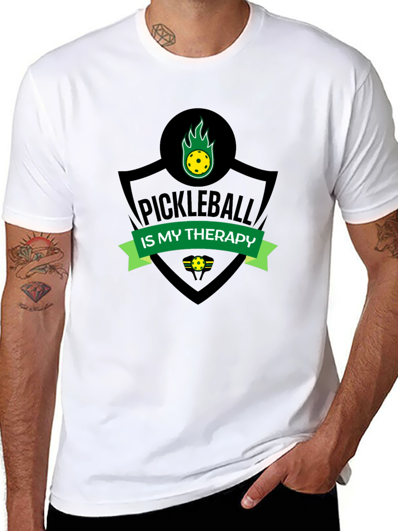Pickleball Therapy T-Shirt - Sporty Design