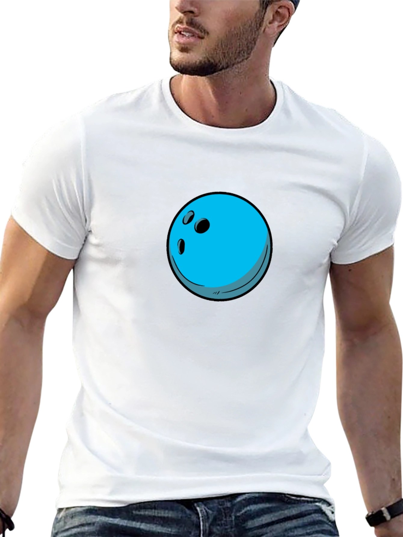 Bowling Ball Graphic Tee - Black
