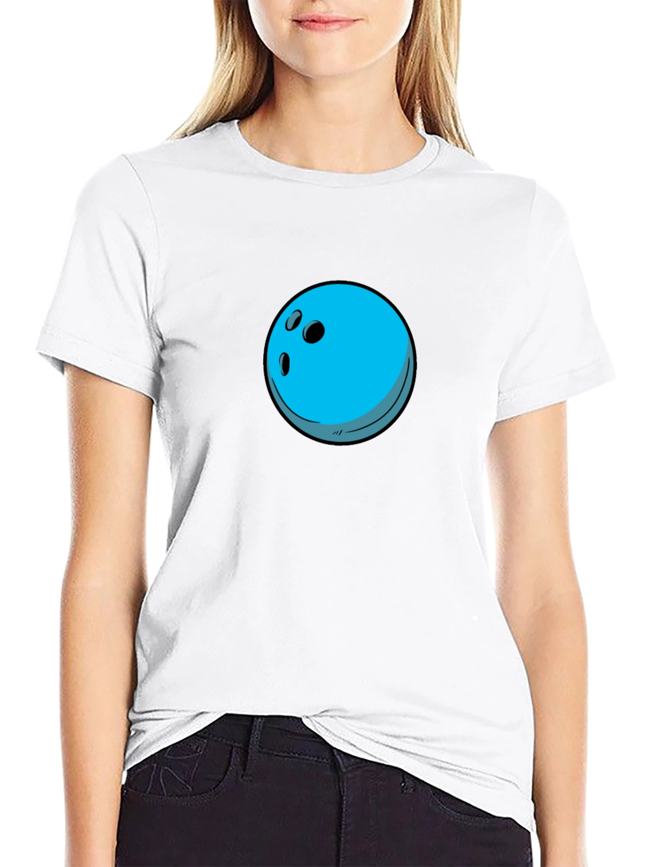 Bowling Ball Graphic Tee - Black