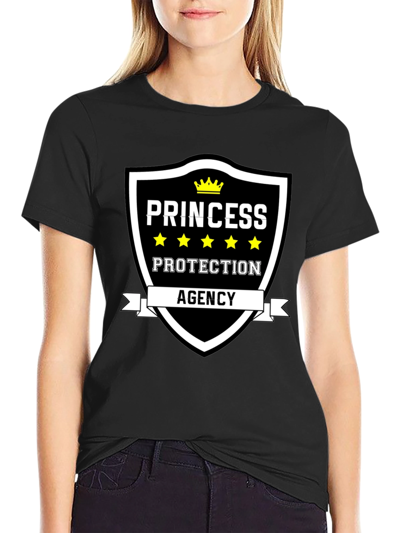 Princess Protection Agency Black T-Shirt