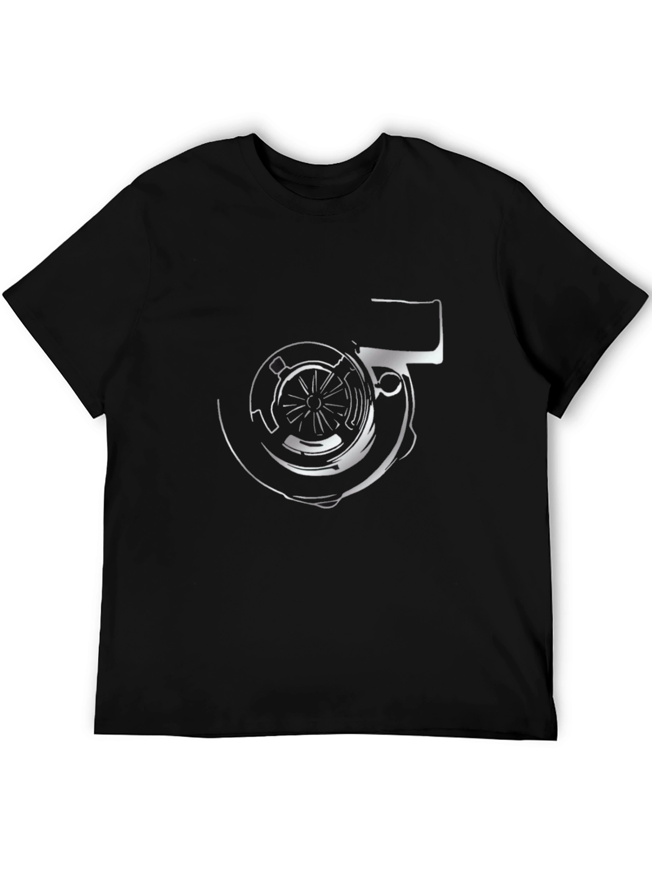 Turbo Black T-Shirt - Automotive Enthusiast Design
