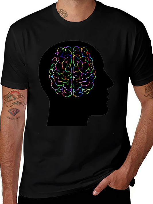 Brain Power T-Shirt - Colorful Mind Design
