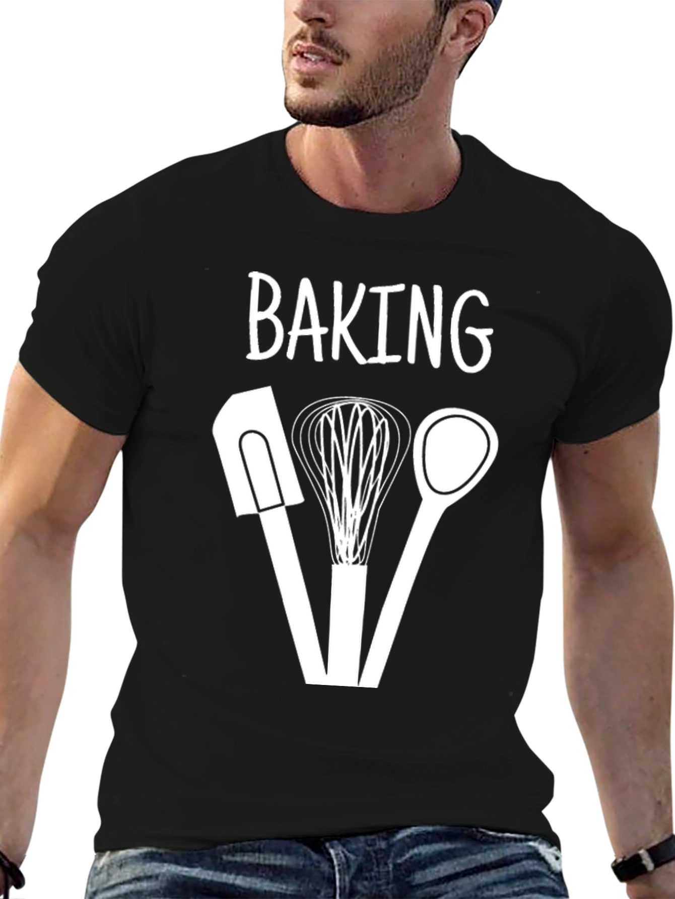 Baking T-Shirt - Spatula Whisk Spoon Graphic Tee