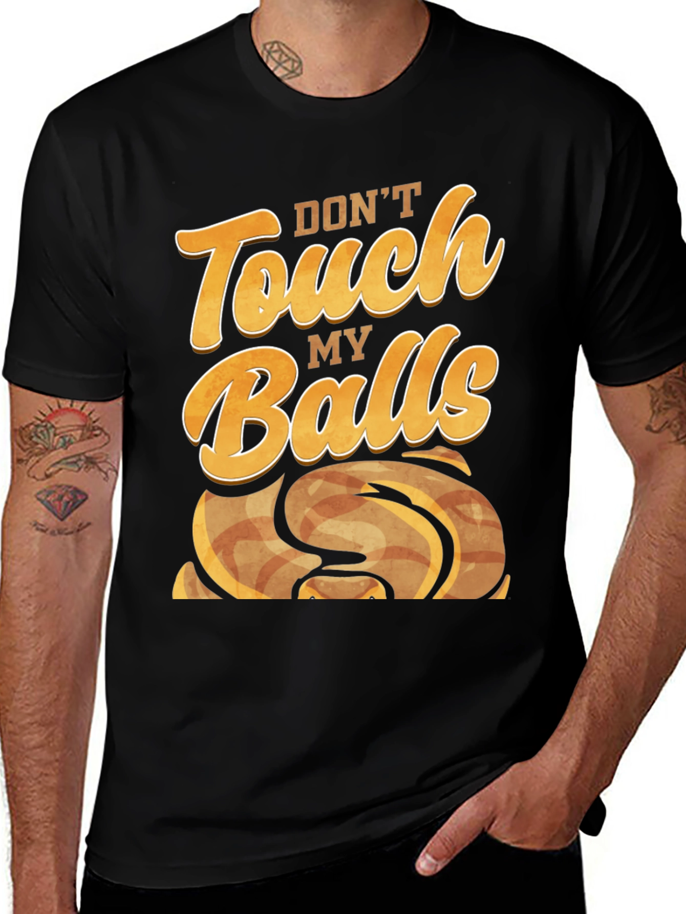 Dont Touch My Balls - Novelty Graphic T-Shirt