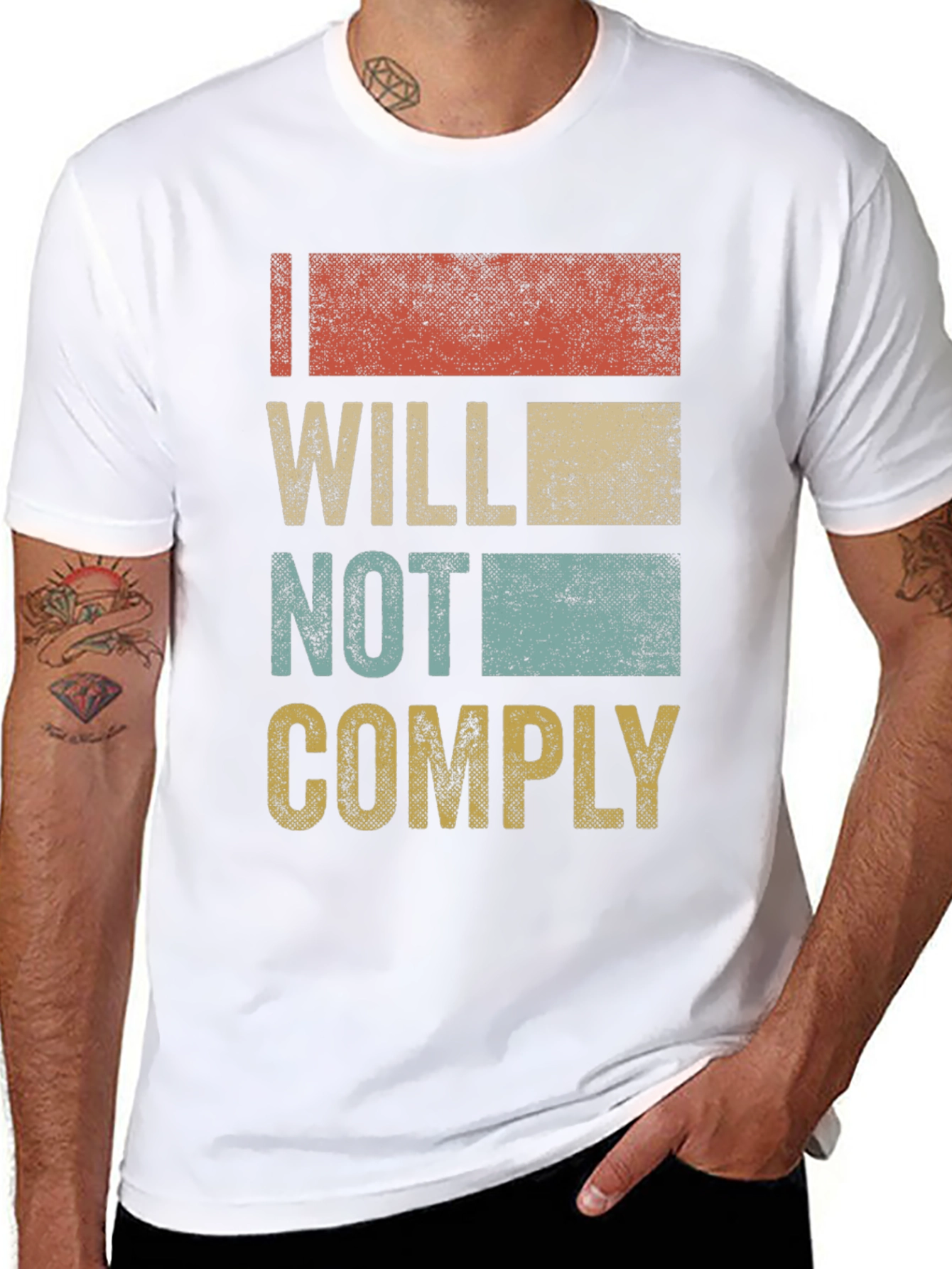 Will Not Comply Retro T-Shirt