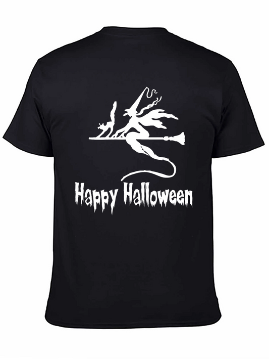Halloween Witch & Cat T-Shirt