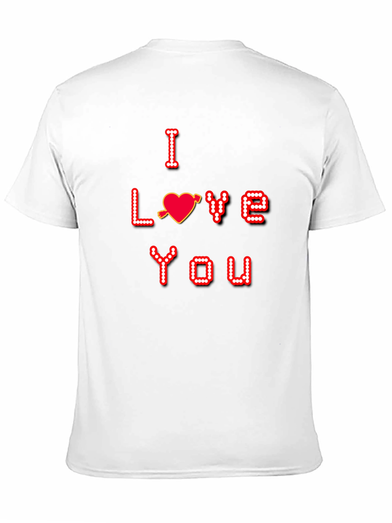 I Love You Gamer Pixel Tee - Black