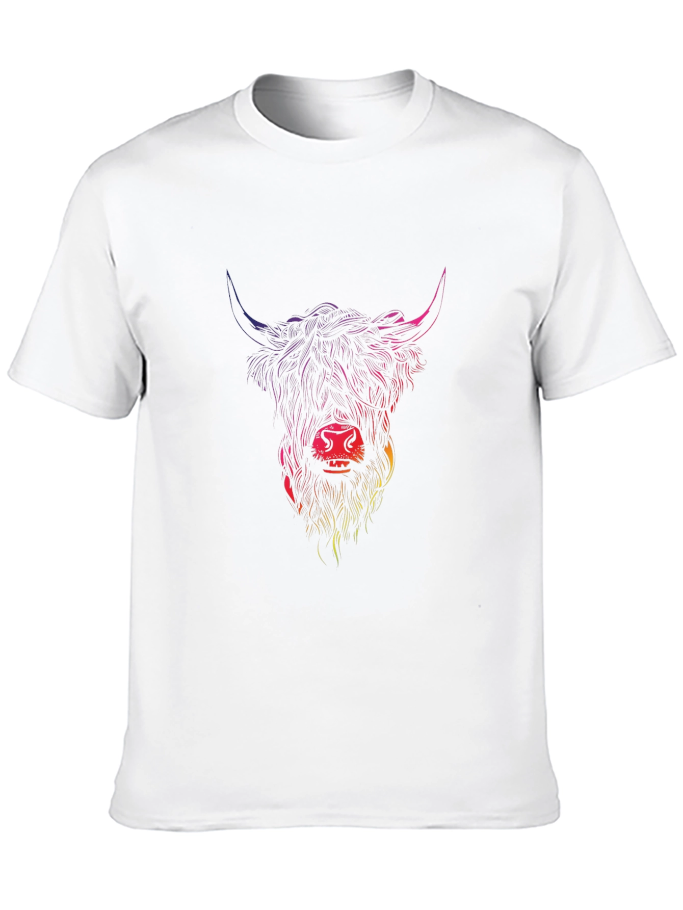 Highland Cow Graphic T-Shirt - Mens Black Tee