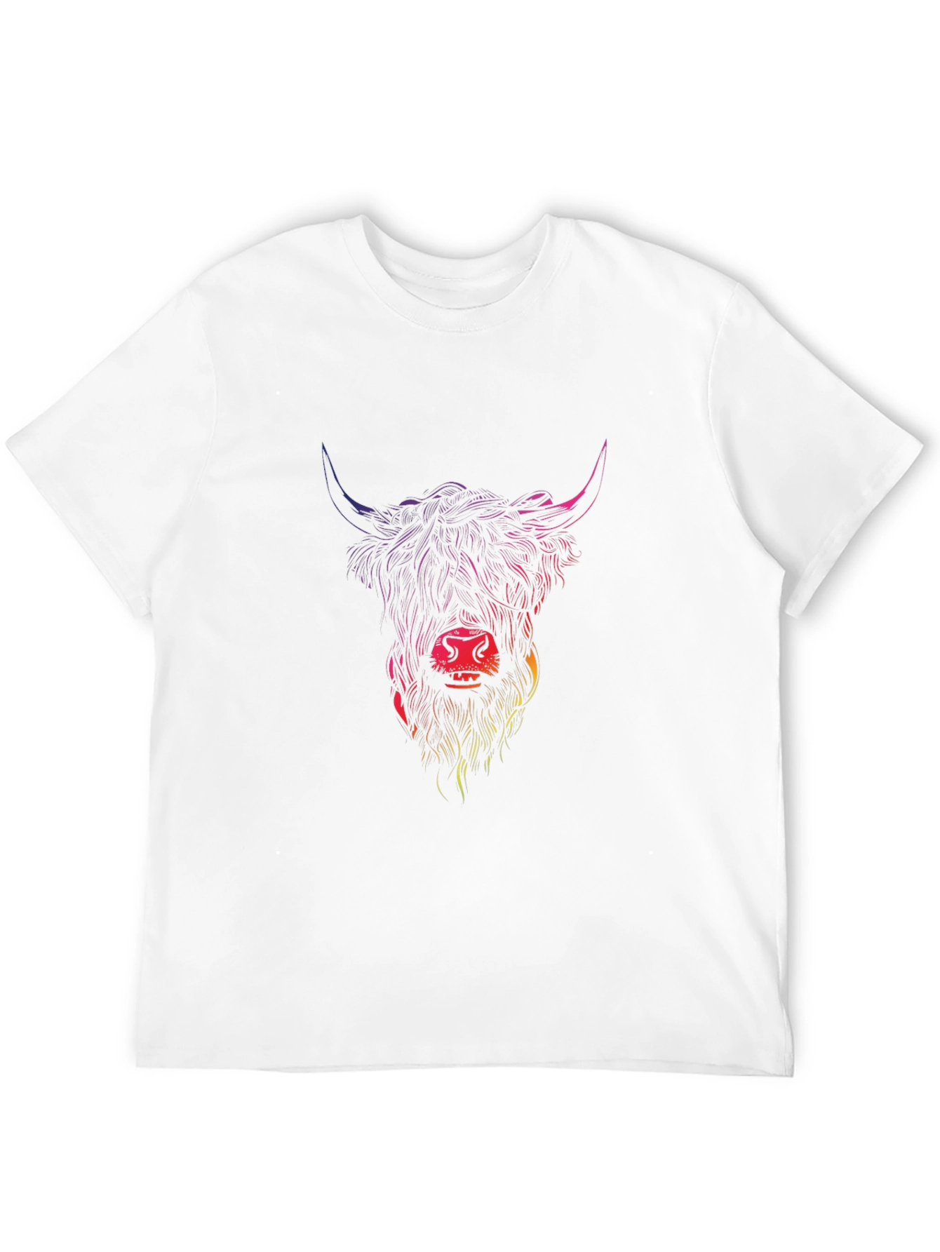 Highland Cow Graphic T-Shirt - Mens Black Tee