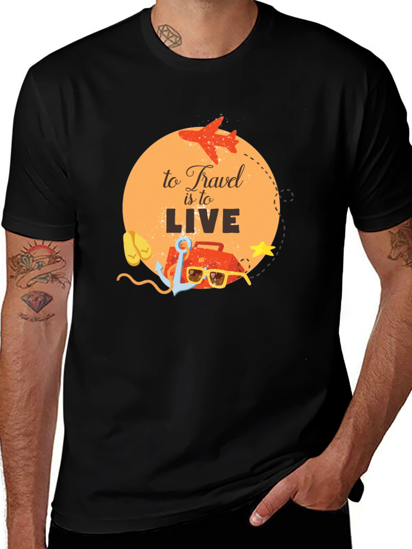 Travel is to Live Graphic Tee
