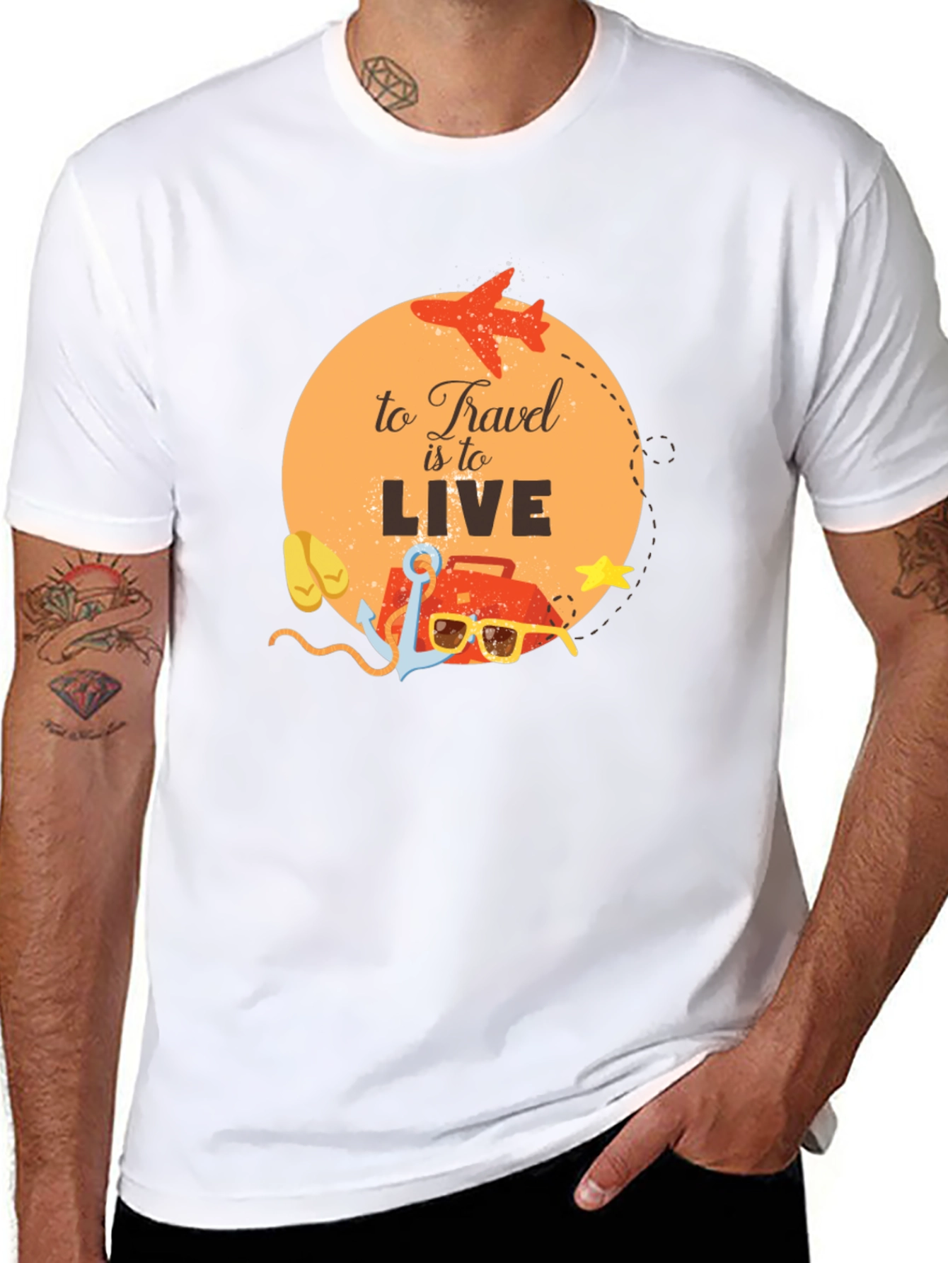 Travel is to Live Graphic Tee